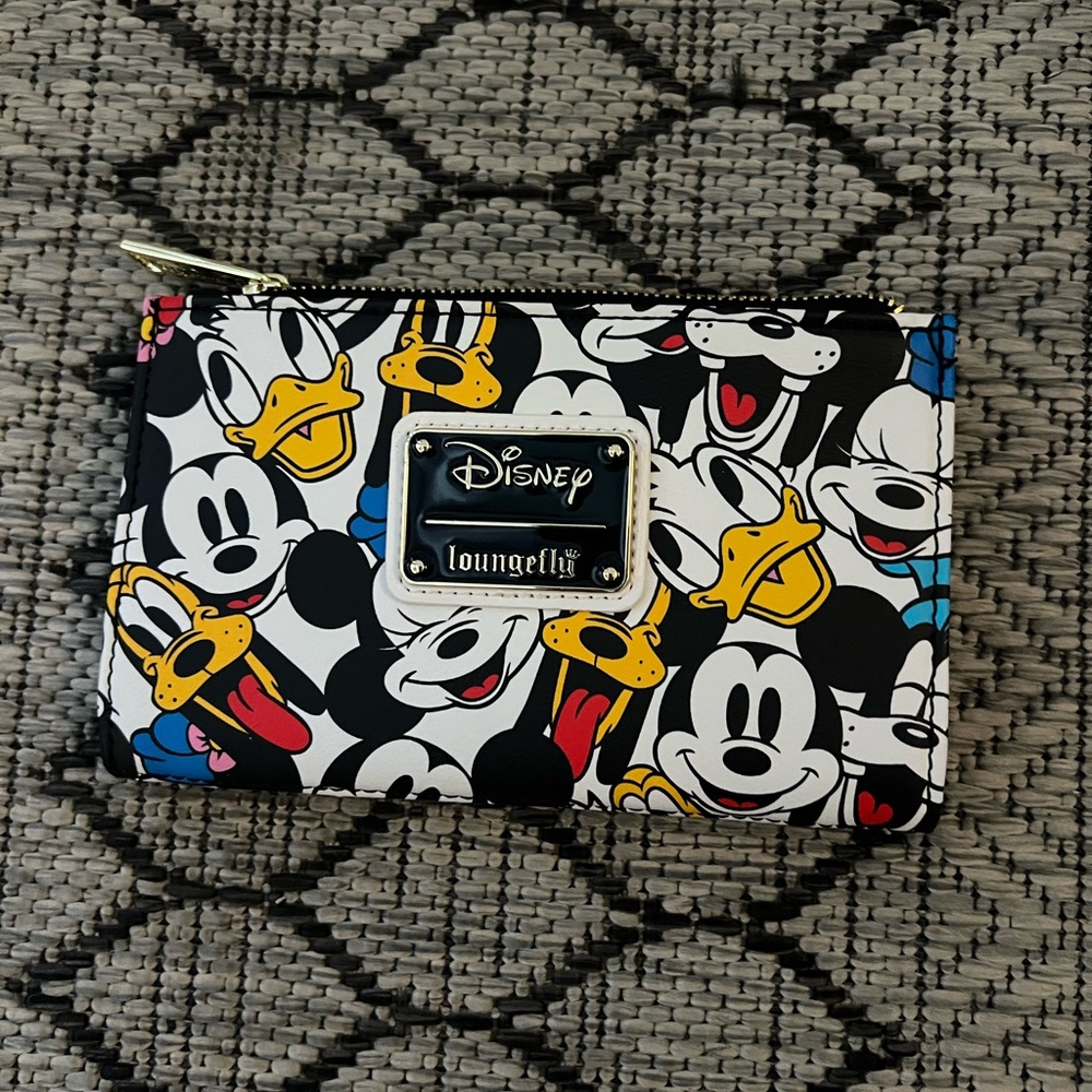 Disney Colorful Cartoon Character Wallet- Mickey, Donald, Goofy